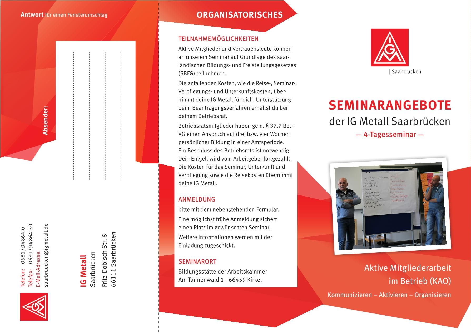Kommunizieren - Aktivieren - Organisieren